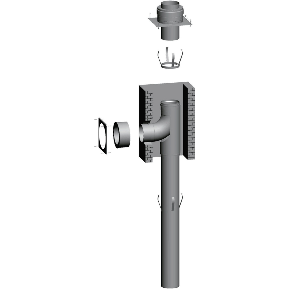 Wolf Schachtbausatz DN315 DN315 im Schacht, Abdeckung PP
