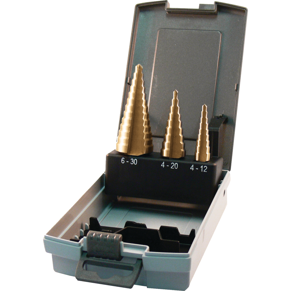 Stufenbohrer Set HSS-Co 4-12, 4-20, 6-30mm