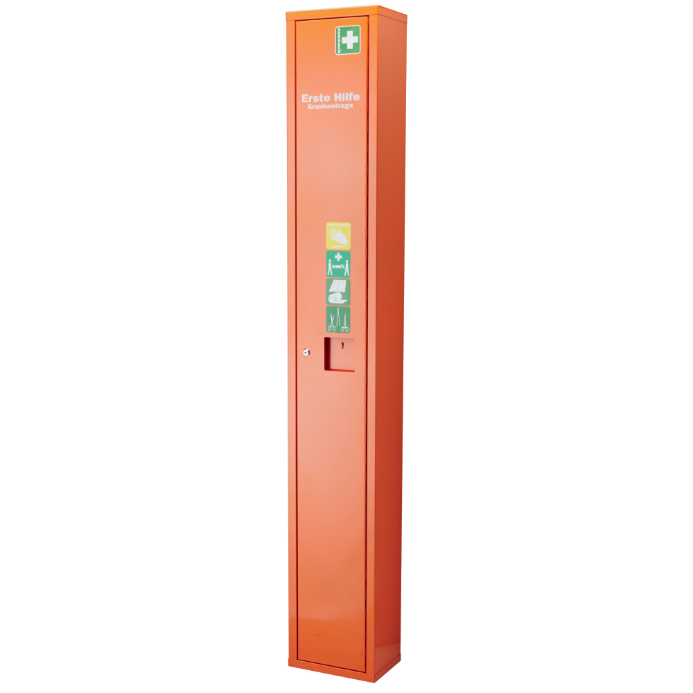 Söhngen Stehschrank SAFE inkl. Erste-Hilfe-Trage orange