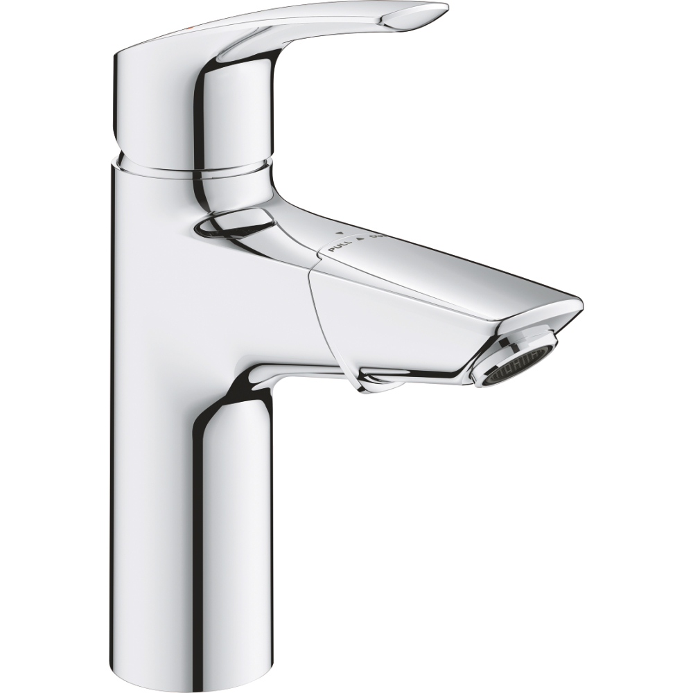 Waschtischarmatur Eurosmart 23976_3 M-Size azb. Auslauf PO-Ablaufgrt. chrom