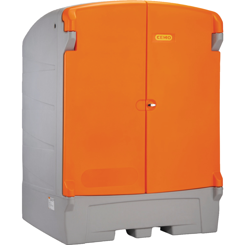 PE-Gefahrstoffdep. 1100/1 Gehäuse grau / Türen orange