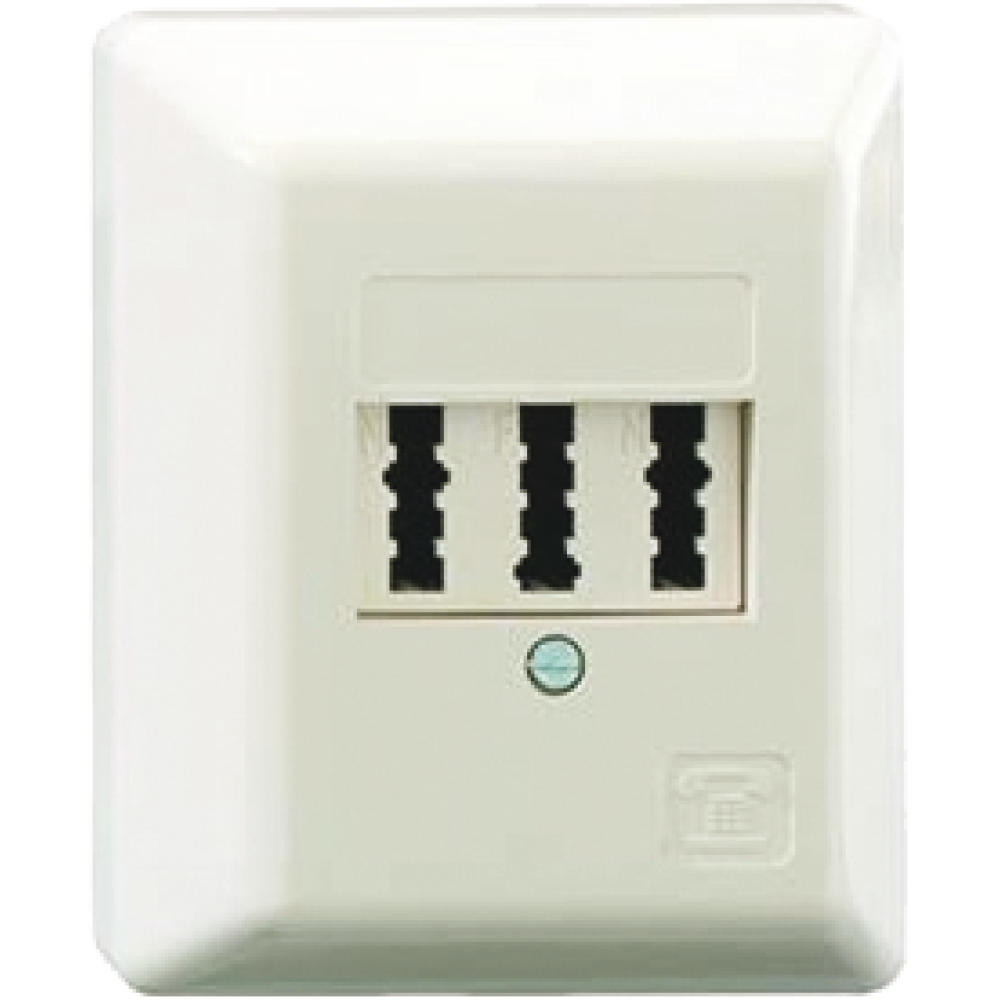 TAE-Steckdose AP reinweiß TAE 3x6 NFN Ap
