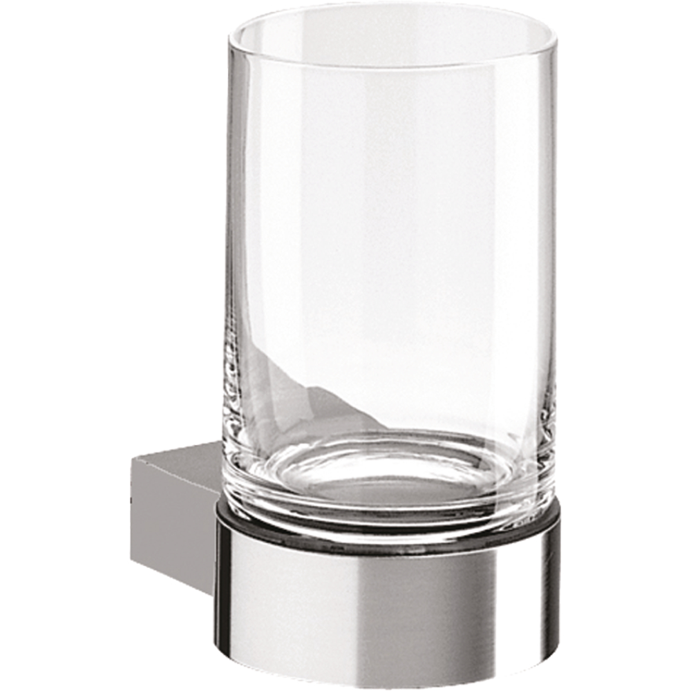 Glashalter chrom mit Kristallglas Plan Keuco