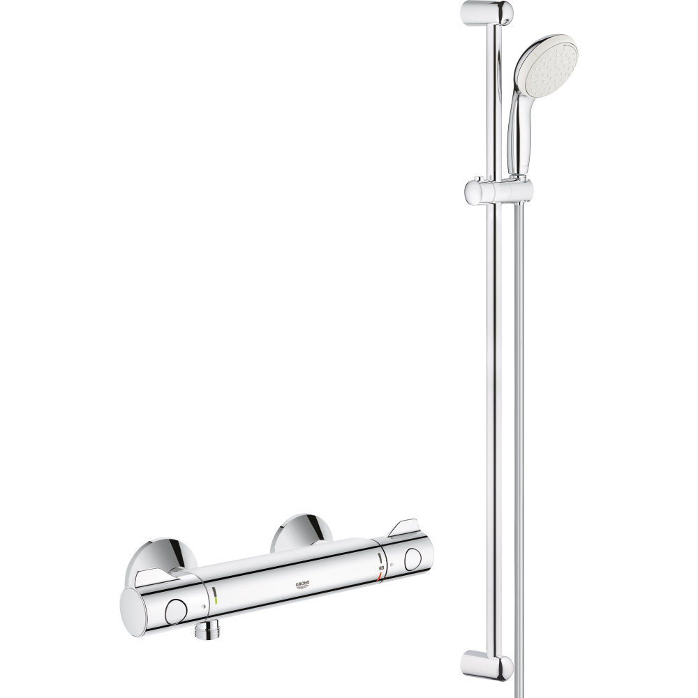 Therm-Brausearm.-Garnitur Grohtherm 800 chrom