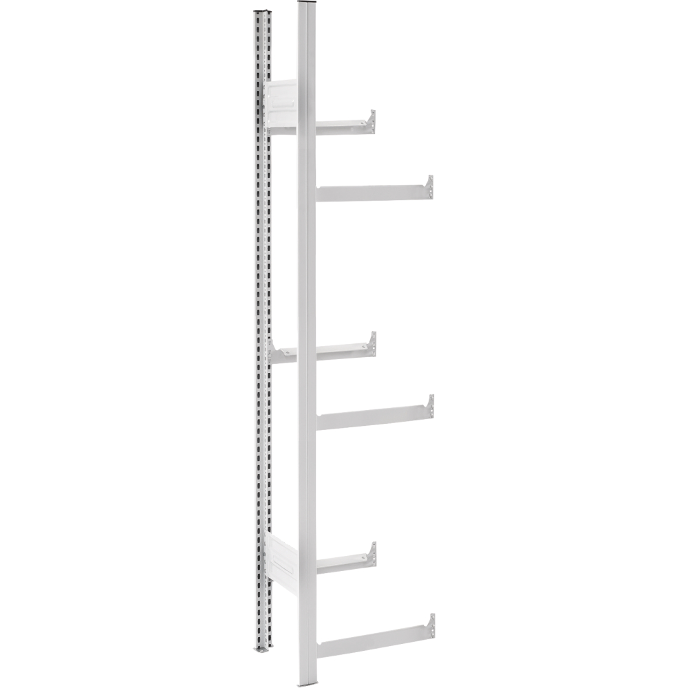 Grundregal m.6 Traversen für Getränkekisten 1750x335x1010verz.