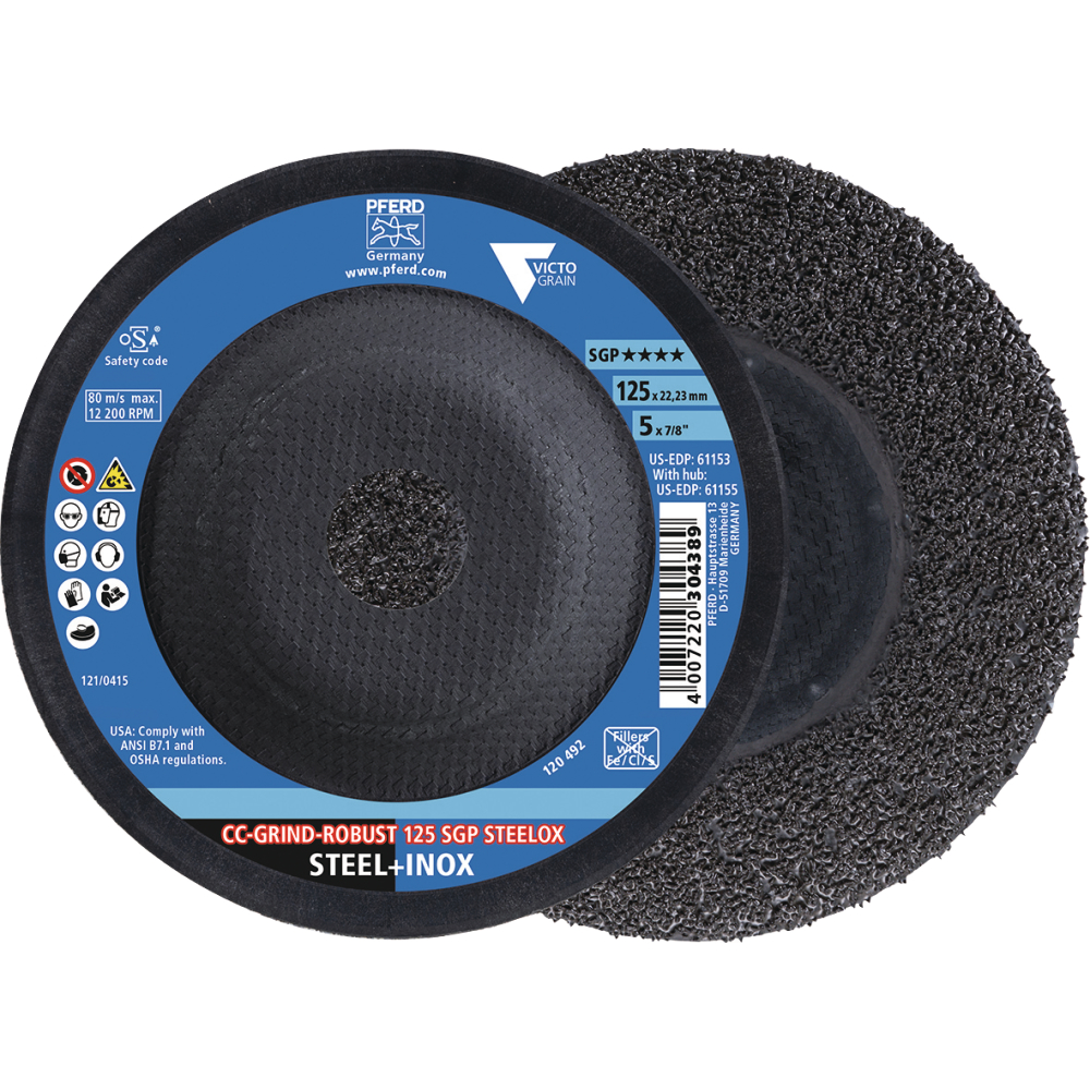 Schleifscheibe SGP CC-GRIND-ROBUST STEELOX 125mm VICTOGRAIN Pferd