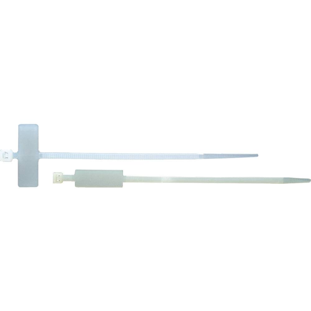 Kabelbinder 100x2,5mm mit Beschriftungsfeld quer