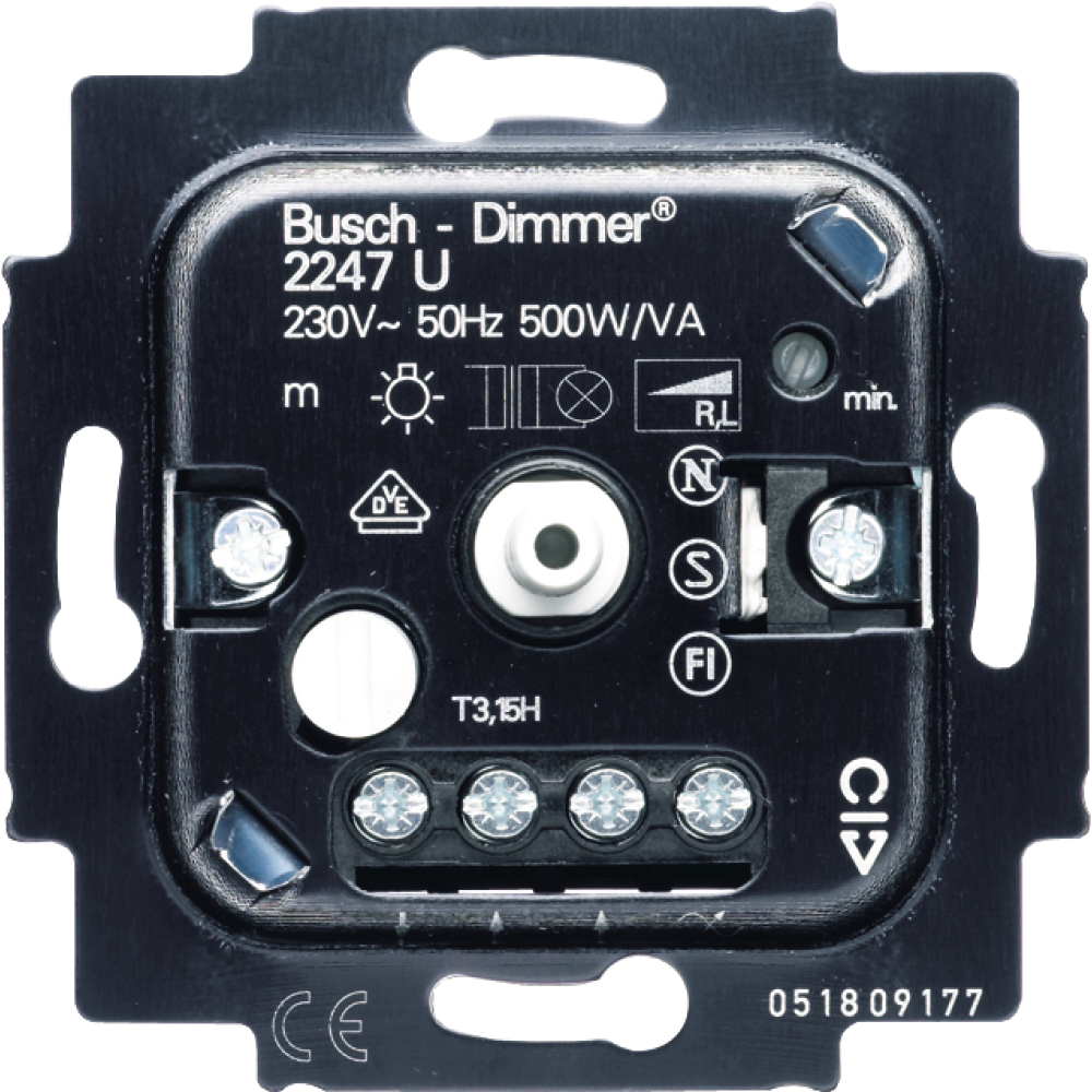 Dimmer-Einsatz 20-500W 2247 U Busch-Jaeger