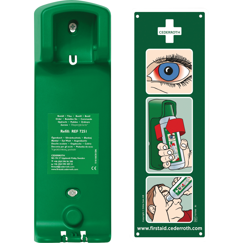 Cederroth Wandhalterung für 1x500 ml Augenspülflasche