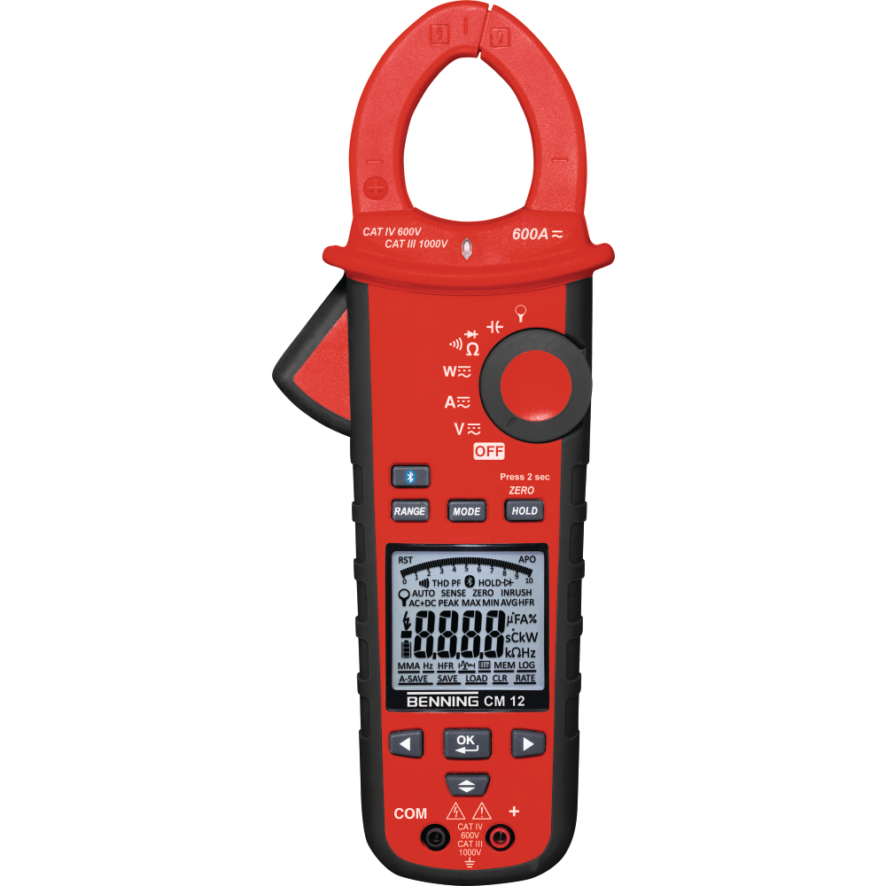 Digital-Stromzangen- Multimeter CM 12 Benning