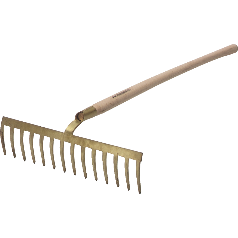 Straßenrechen 16 Zinken mit Stiel 1600x36mm