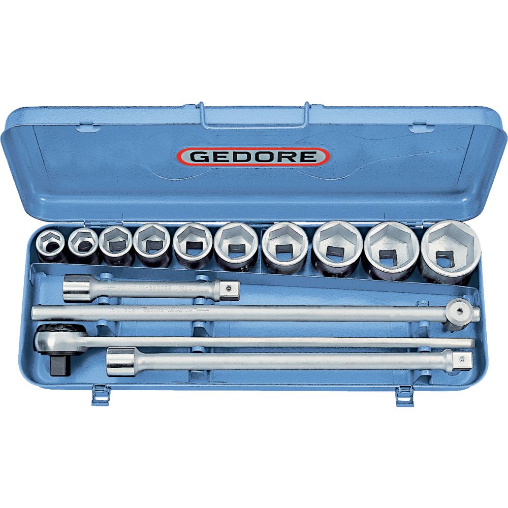 GEDORE Steckschlüsselsatz 14-tlg 3/4" Durchsteckknarre