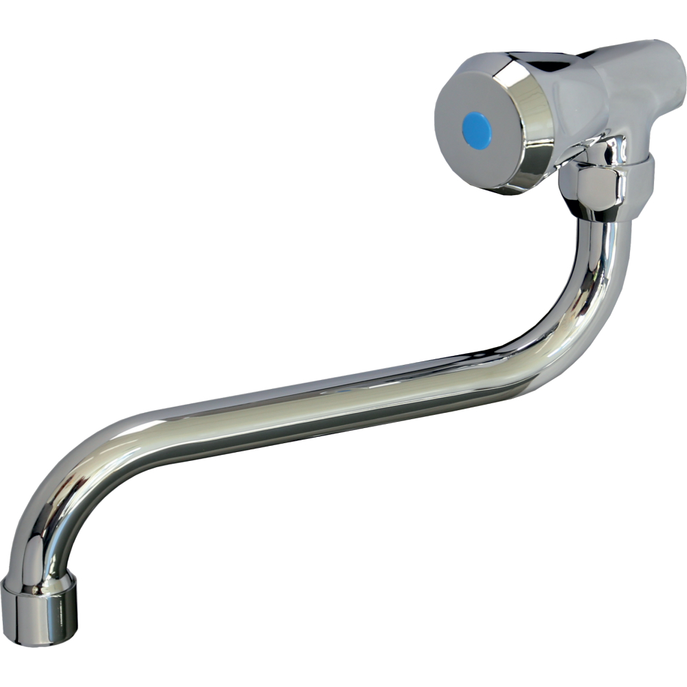 FORMAT Basic Spültisch-Wandschwenkventil chrom, warm, S-Auslauf 200mm