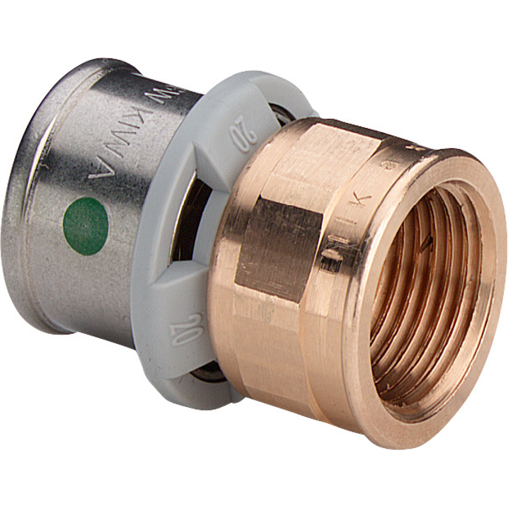 Viega Übergangsstück mit SC Sanfix P 2112 in 40mm x Rp1 1/4 Rotguss