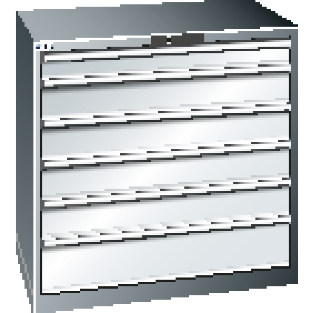 Schubladenschrank blau H1000, 6 Schubl.