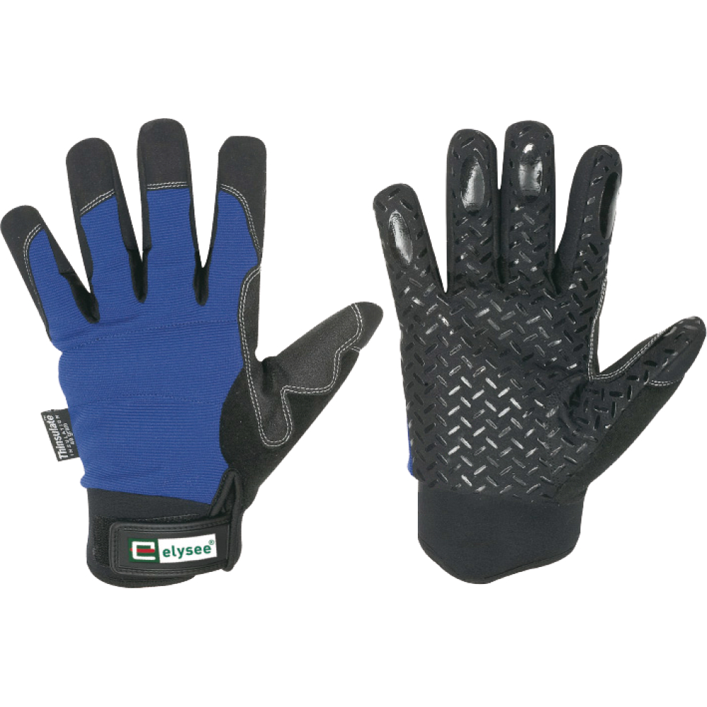 Elysee Kunstleder-Handschuh FREEZER EN 388/511 schwarz/blau Gr.9