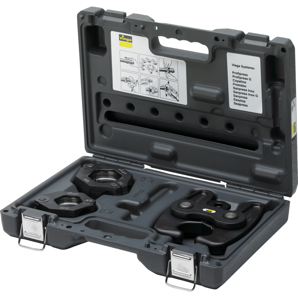 Viega Pressbackenset 2296.3 in 42/54mm Kunststoff grau