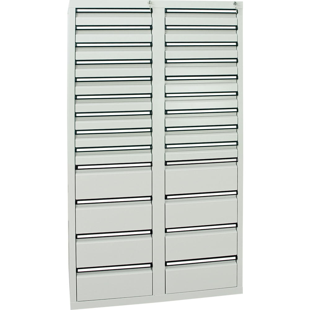 Schubladenschrank 26 SLR 1800x1000x500mm 7035/5010