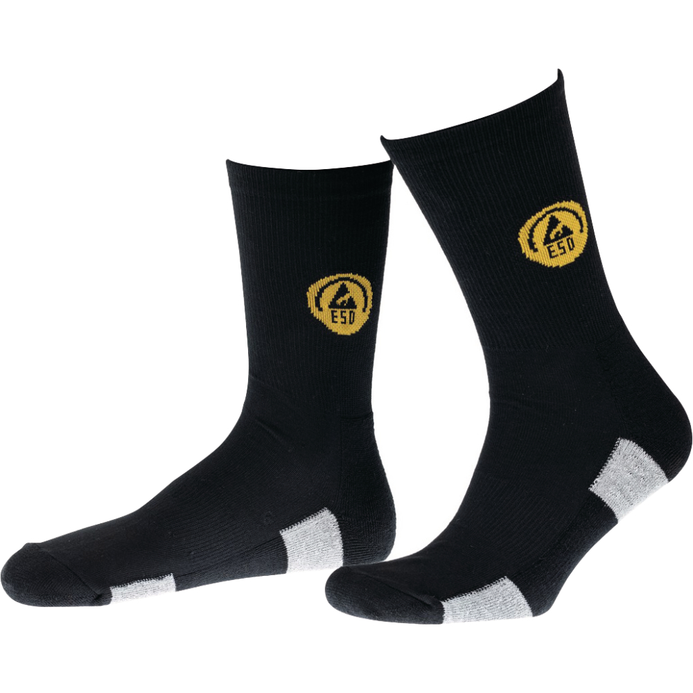FORTIS Funktionssocke ESD schwarz,grau Gr.45-47