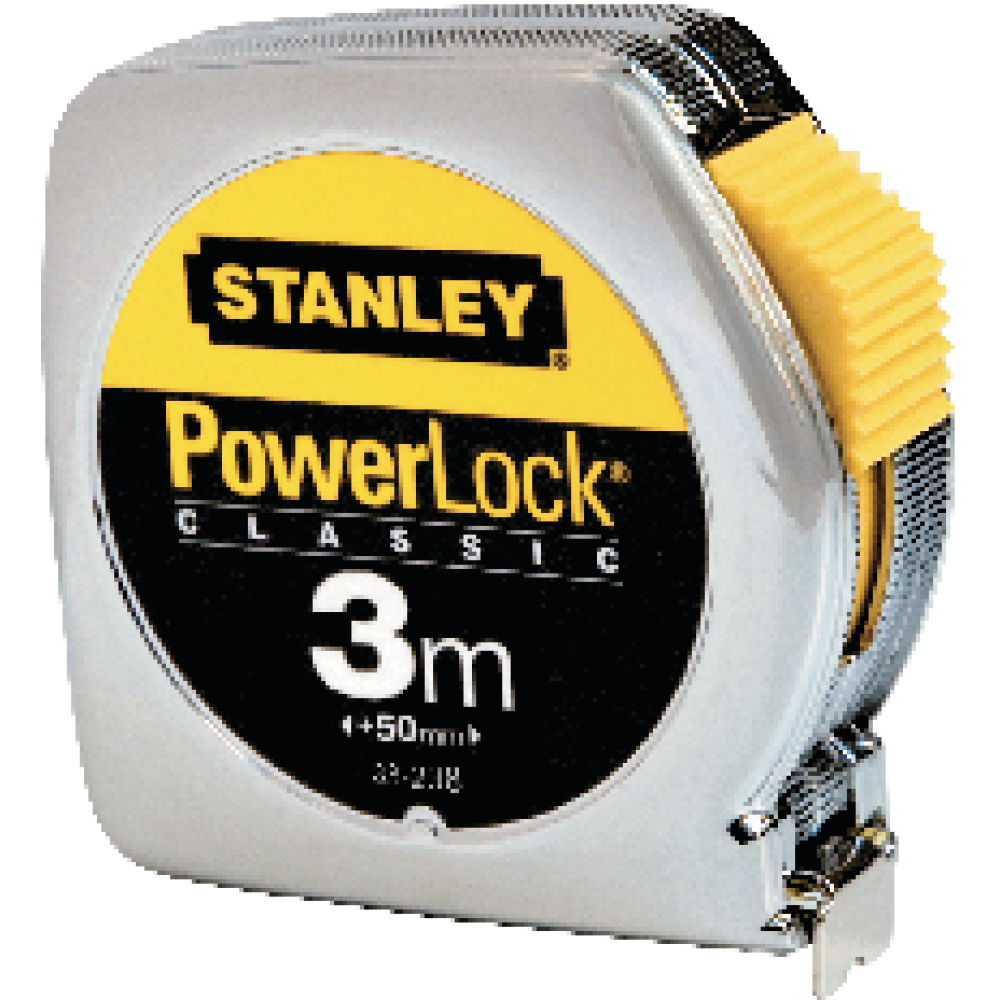 Stanley Taschenbandmaß Powerlock 3mx12,7mm gelb Metallgehäuse
