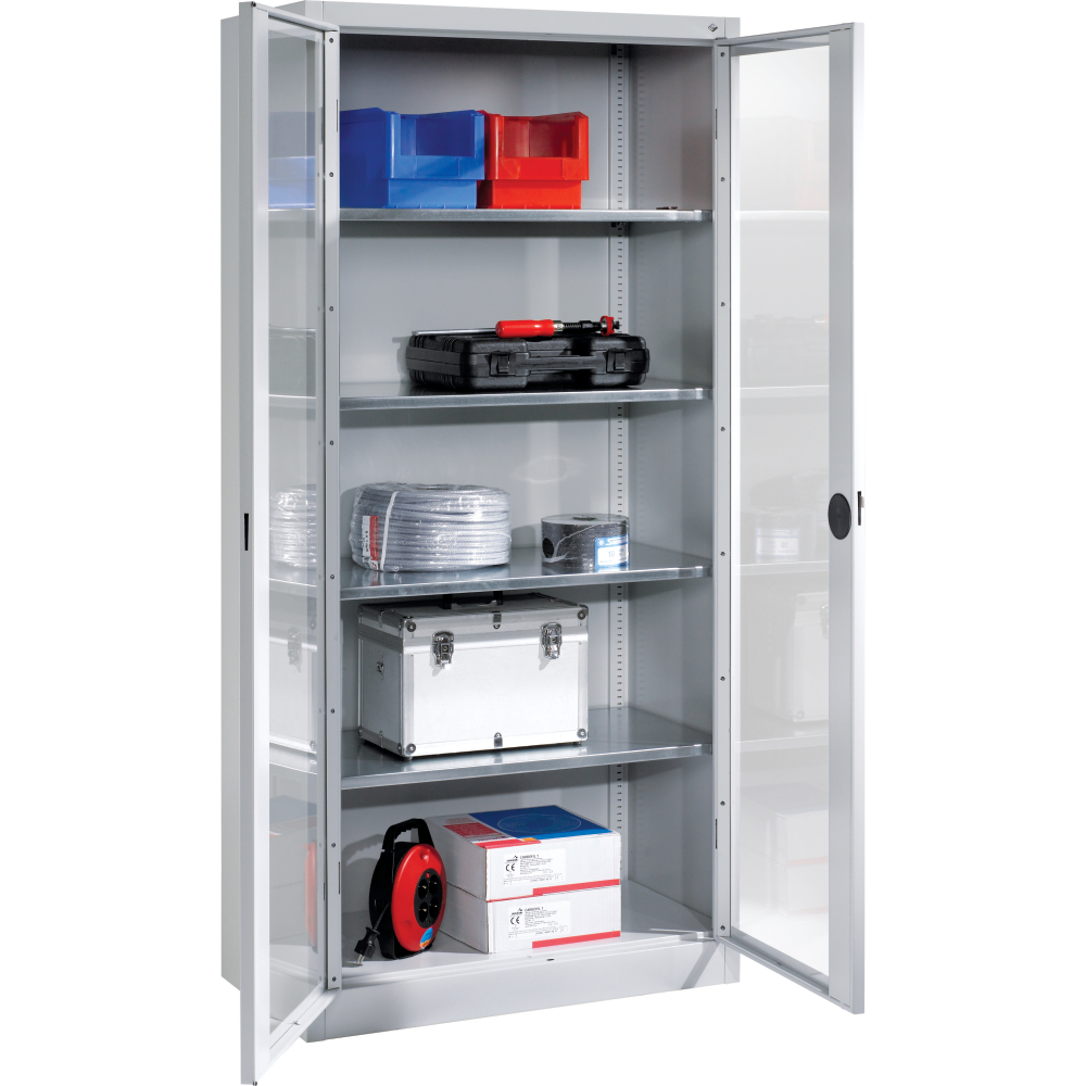 Schrank mit Sichtfenster 8934-055 7035 / 5012