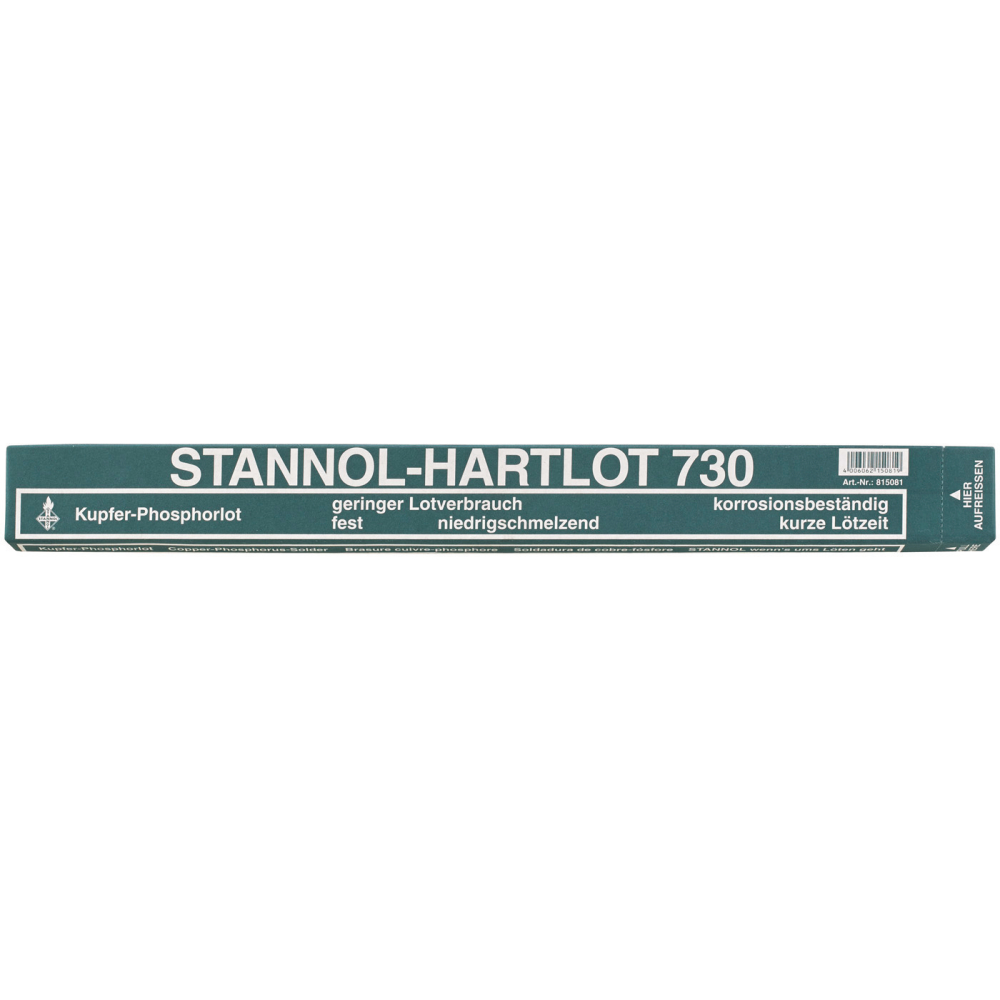 Stannol Hartlot 730 (Kupfer-Phosphorlot) 2x500mm Karton 1kg