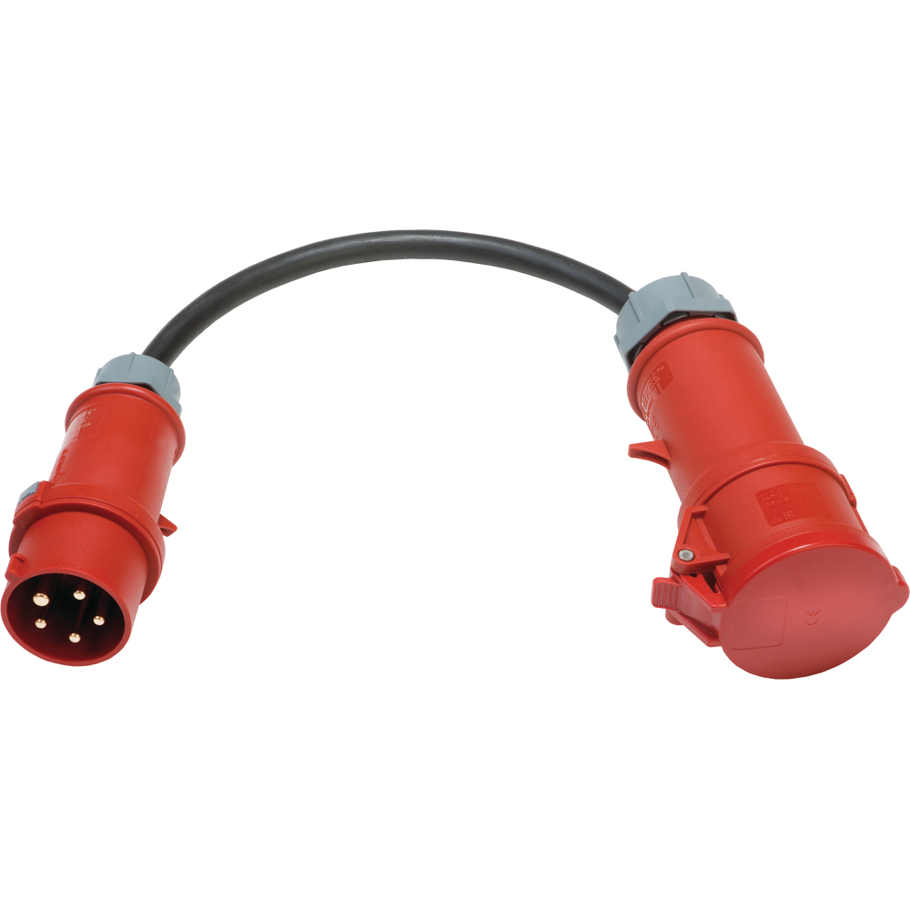Adapterleitung 16 auf 32A 0,5m H07RN-F5G2,5 400V mit Mennekes