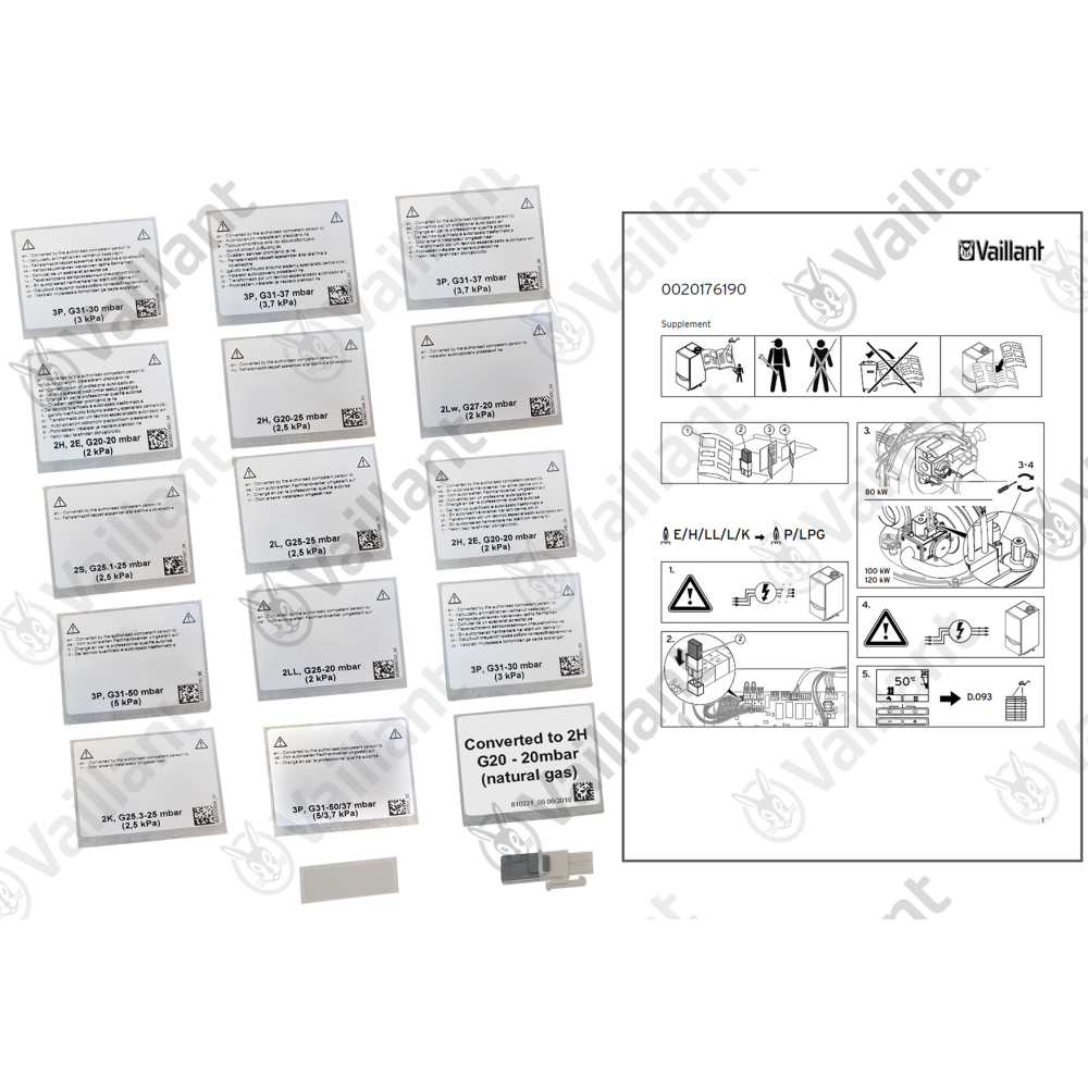 Vaillant Umstellsatz, Erdgas  Propan Vaillant-Nr. 0020176190