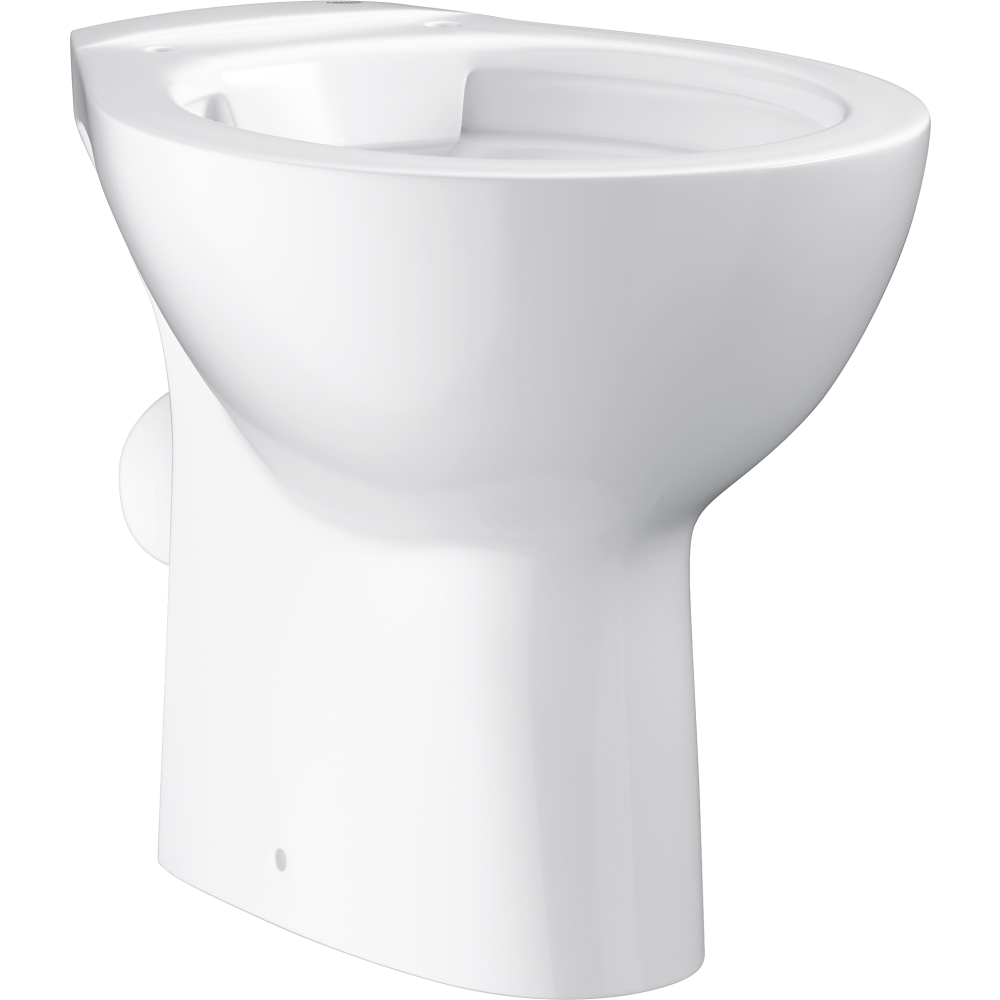 Stand-WC spülrandlos tief alpinweiß Bau Keramik