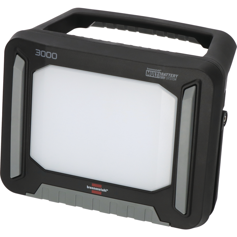 Multi Battery LED Akku Baustrahl. 3000MA 27W 3150lm 6500K IP65/IK08 schwarz/grau