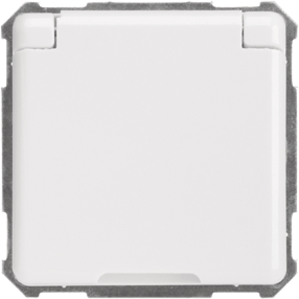 ELSO Steckdoseneinsatz m. Klappdeckel reinw. 225034