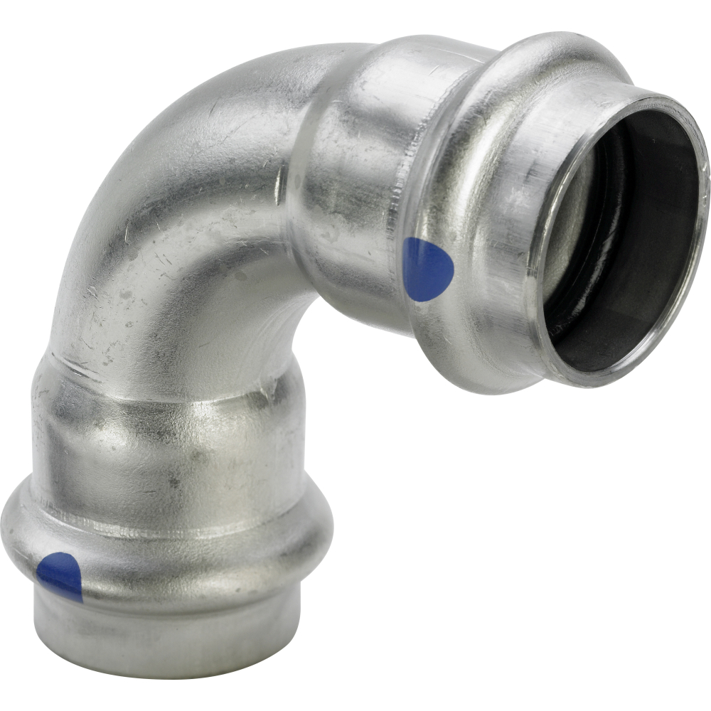 Viega Bogen Sanpress Inox 2316LF 42mm, 90Grad, mit SC- Contur, labs-frei