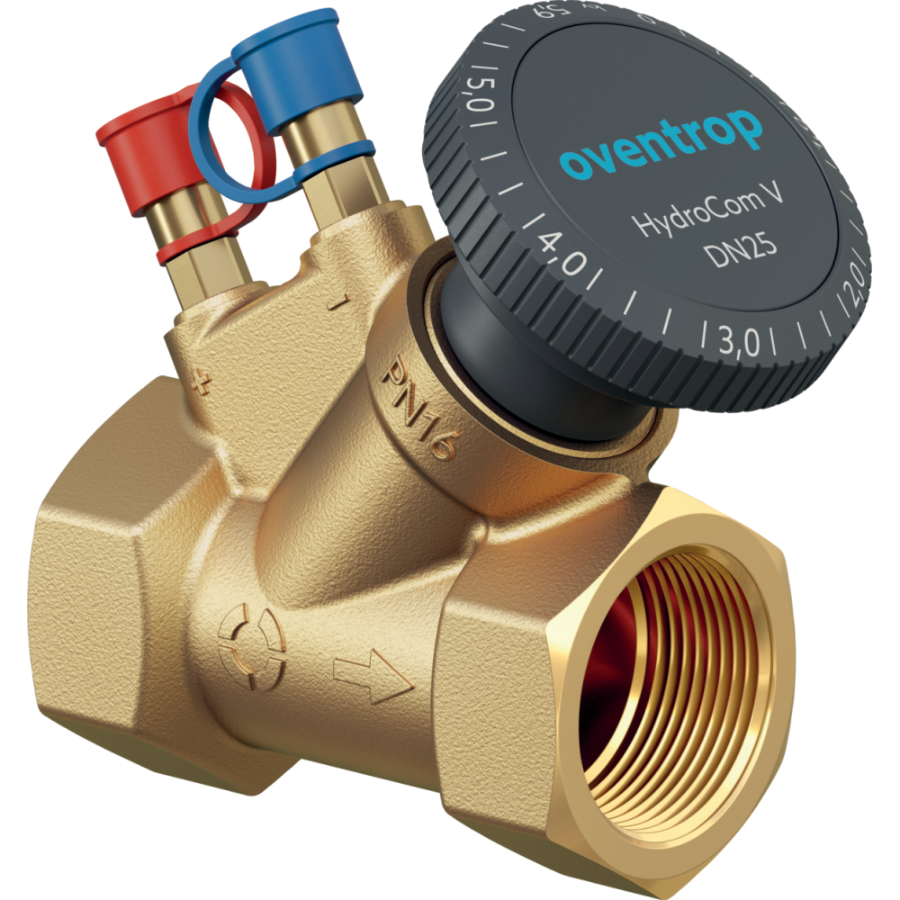 Oventrop Strangregulierventil HydroCom V DN 15, Rp 1/2, PN 16, IG