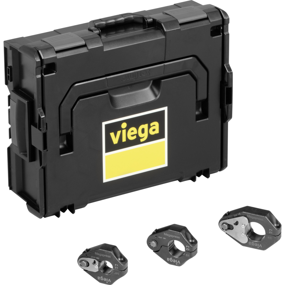 Viega Pressringset Megapress 2202.41 für d= 3/8 - 3/4, Koffer, schwarz