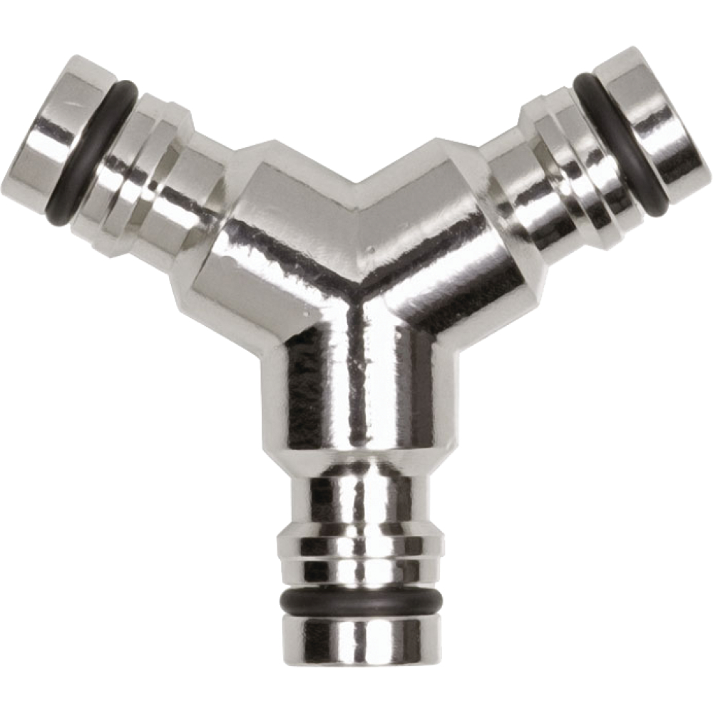 Y-Abzweigstecker GEKA-Ideal Messing vern.