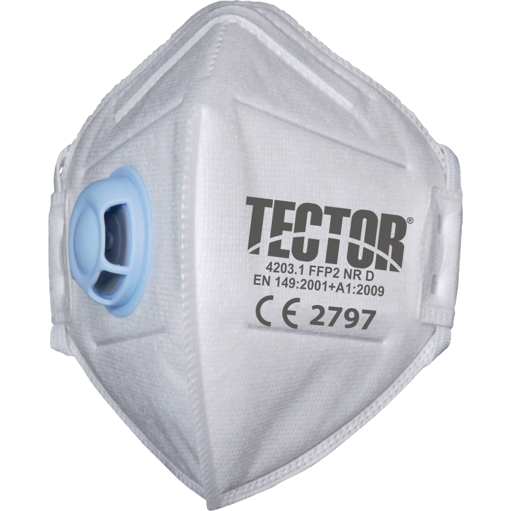 TECTOR® FFP2-Faltmaske mit Ausatemventil EN 149:2001 + A1:2009