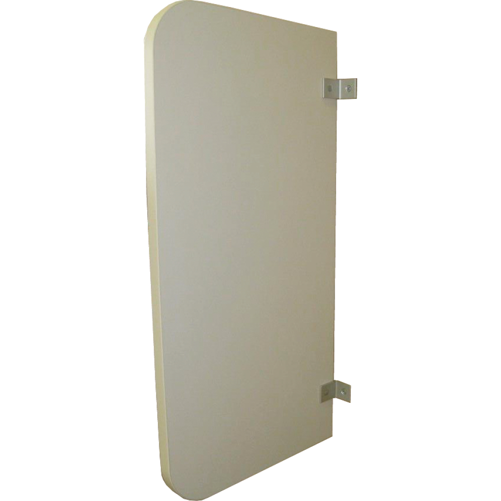 Schamwand CTH28-2 weiß 450x900mm Profile silberf