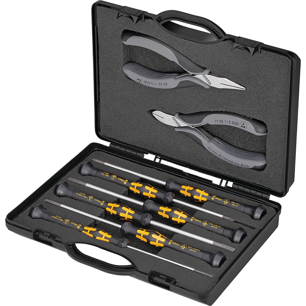 Zangen-Set Elektronik ESD 8-teilig KNIPEX