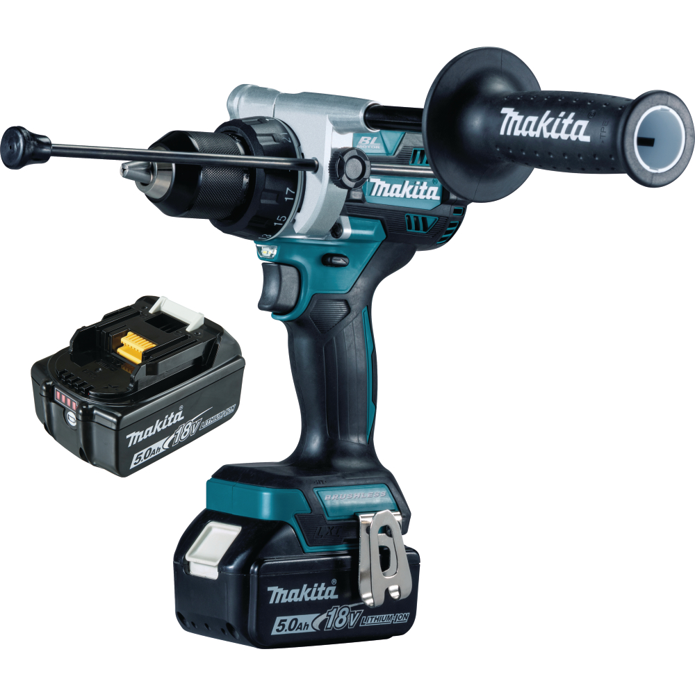 Makita Akku-Schlagbohrschrauber DHP486RTJ 18V 5,0Ah 130Nm