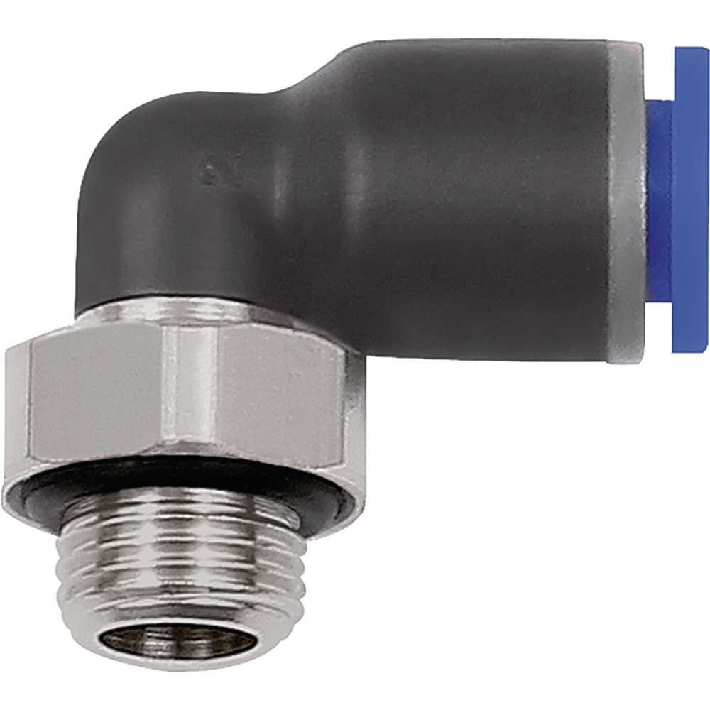 L-Steckverschraubung Blaue Serie, drehbar, G 1/2 a, Schlauch-Ø 6 RIEGLER