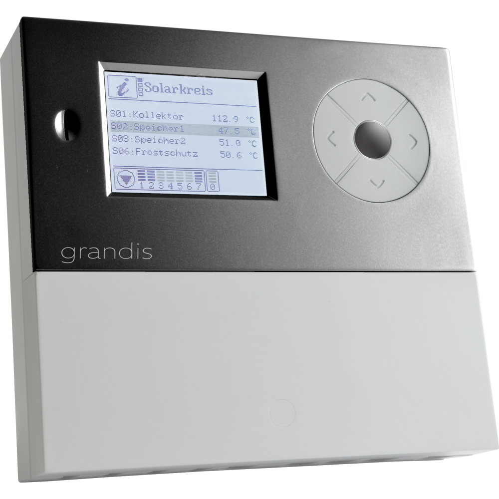 Heizkreis-und Solarregler Grandis 650 HK 1–4 Heizkreise, multif. erweiterbar