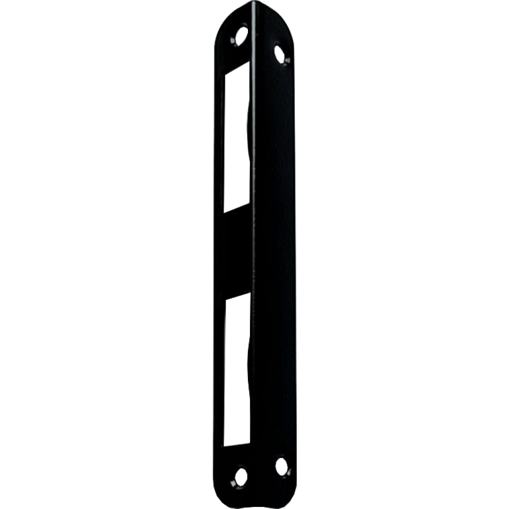 Zimmertür-Winkelschließblech S09 schwarz 170x20x20mm