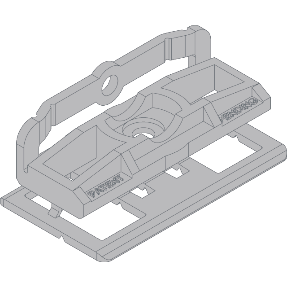 Montageclip 9483 100 St. inkl. Schrauben und Bit