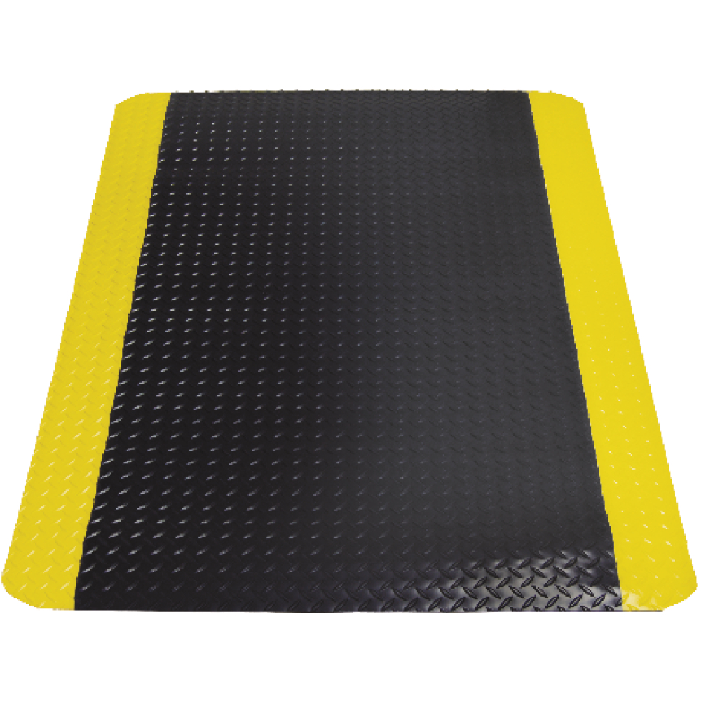 Schmutzfangmatte Yoga Deck Ultra 120 cm x max. 22,86 m schwarz/gelb