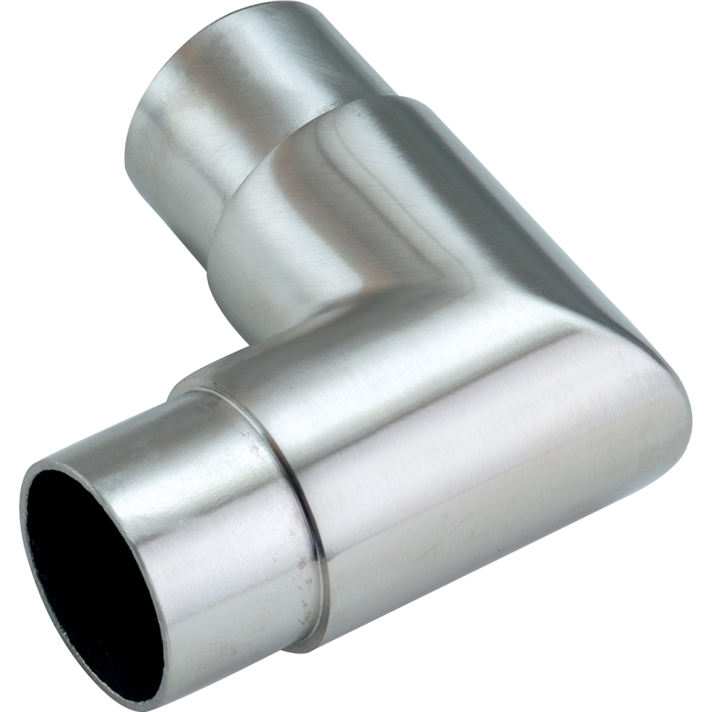 V2A-Steck-Eckbogen 90° K240 für Rohr 42,4x2,0mm