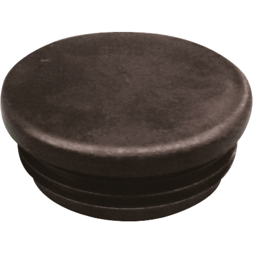 Stopfen für Rundrohr 11/2" schwarz Wandstärke 3mm