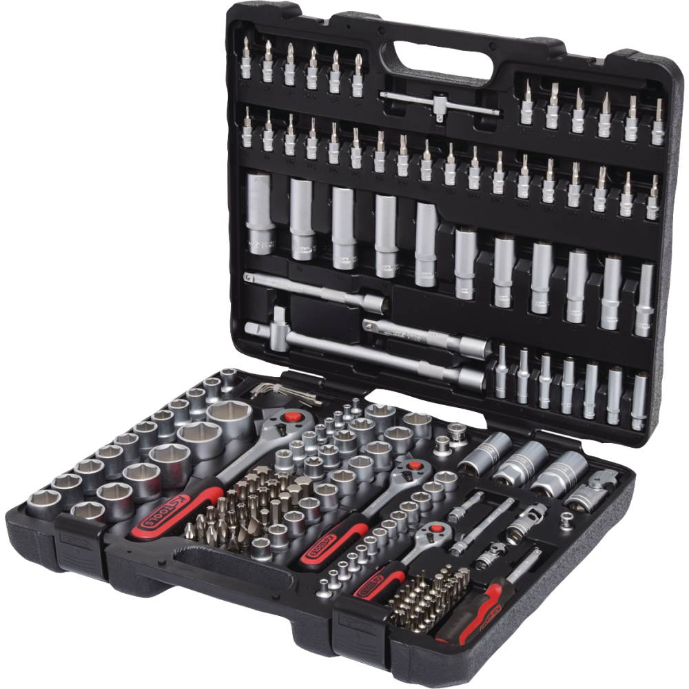 KS Tools Steckschlüssel-Garnitur 1/4", 3/8" und 1/2", Nr. 917.0779