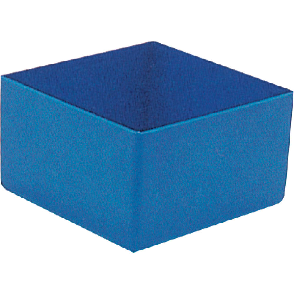 Einsatzkasten E 63/3 108x108x63mm blau