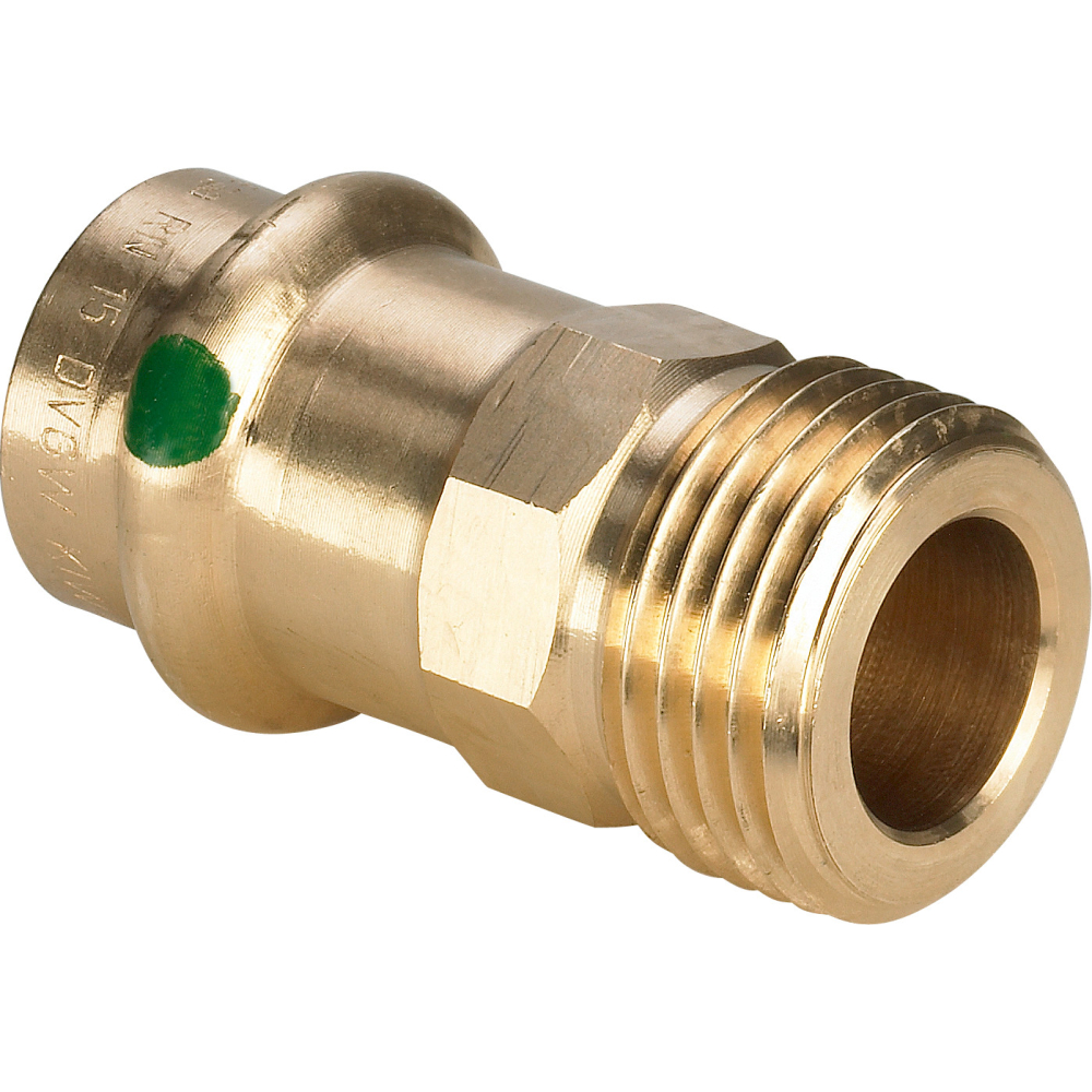 Viega Übergangsstück mit SC Sanpress 2211.4 in 15mm x G1/2 Siliziumbronze