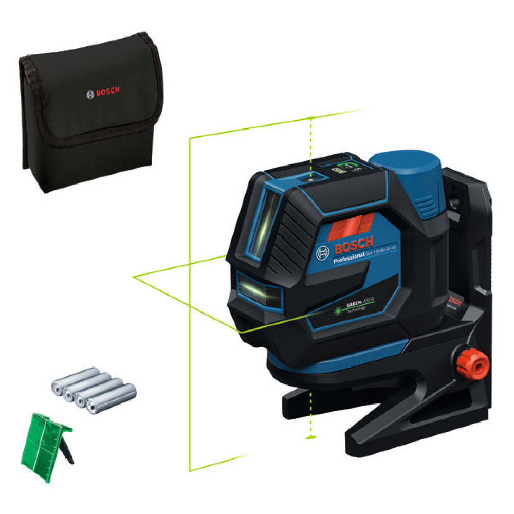 Bosch Kombilaser PRO GCL 12V-50-22 CG in L-BOXX 136 mit 1 Akku GBA 12V 2.0Ah,